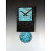 Black Tie Pendulum Wall Clock in Wood and Hand Patinated Verdigris Copper by Leonie Lacouette