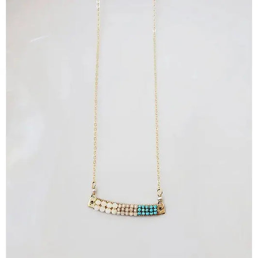 Michelle Pressler Curved Bar Necklace