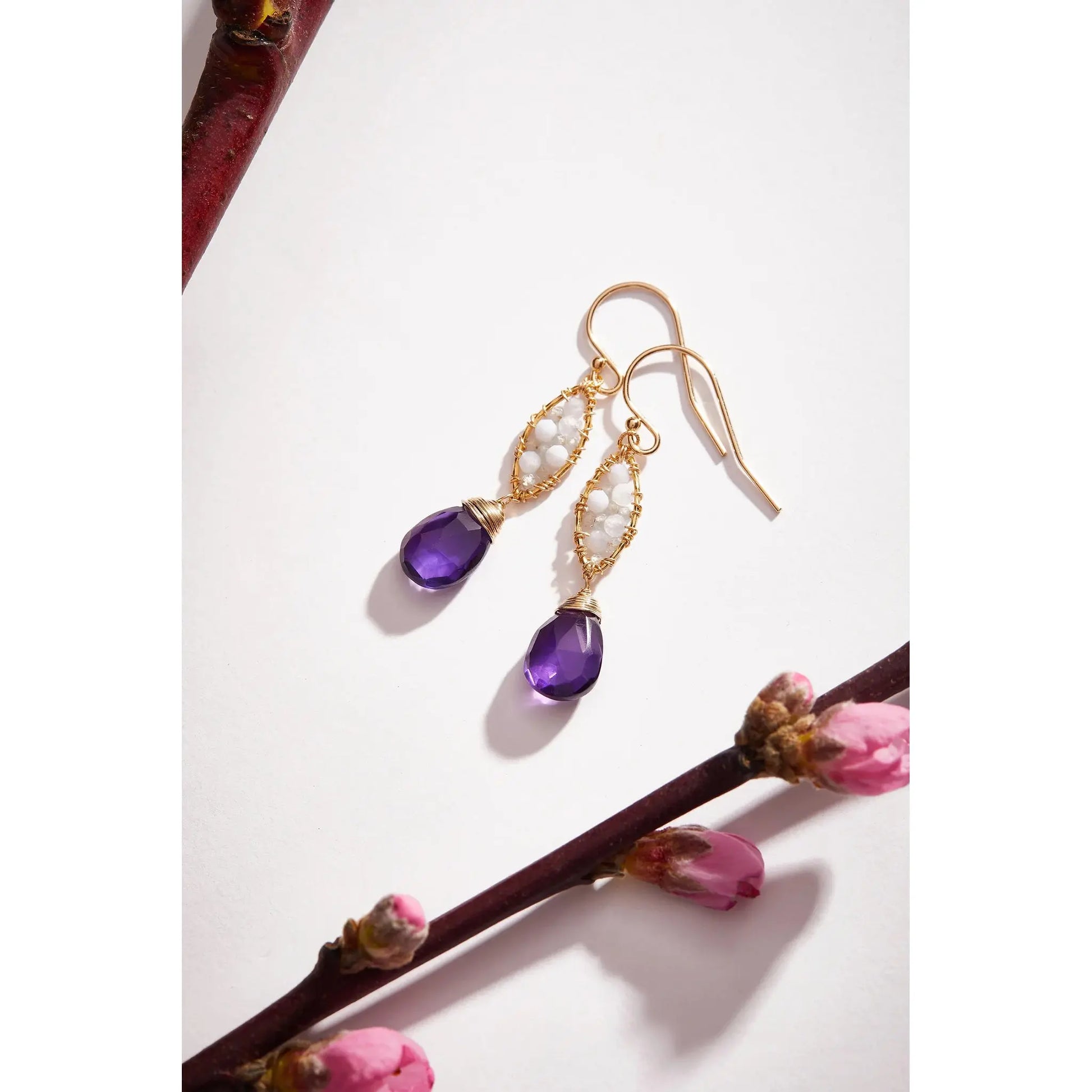 Lilac Amethyst Earrings