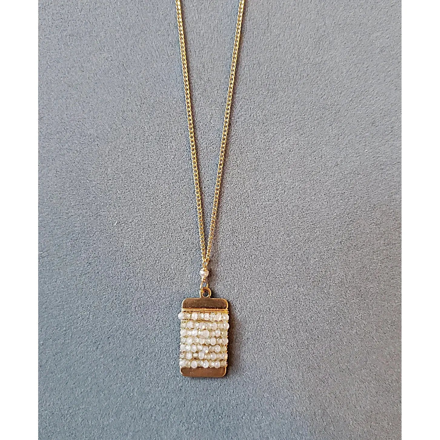 Neutral Tag Necklace