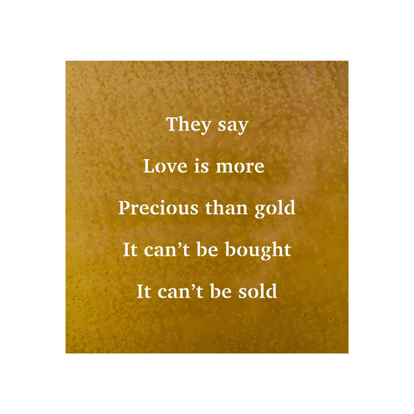 Prairie Dance Metal Wall Art Sign They Say Love is More Precious Artistic Artisan Designer Signs