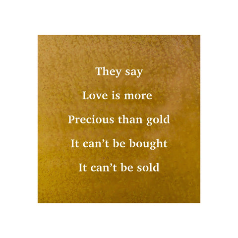 Prairie Dance Metal Wall Art Sign They Say Love is More Precious Artistic Artisan Designer Signs