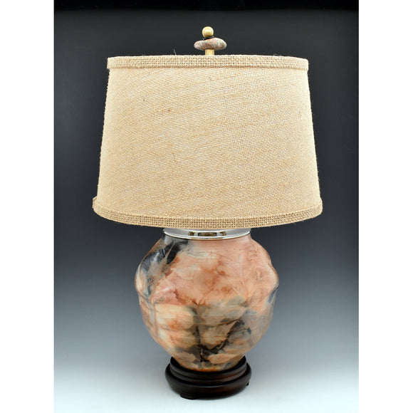 Ron Mello One of a Kind Sagger Fired Ceramic Table Lamp L62