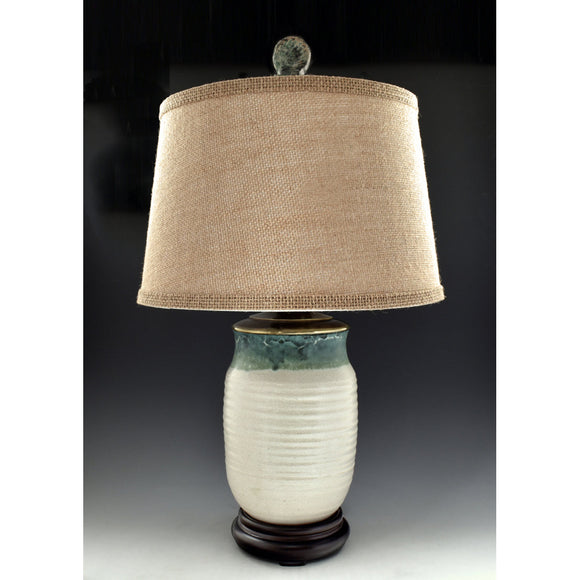 Ron Mello One of a Kind Sagger Fired Ceramic Table Lamp L64