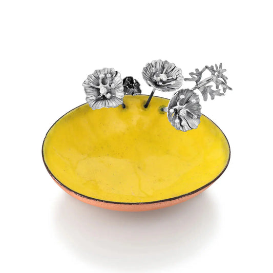 Silver Garden Designs California Golden Poppy Little Luxuries Bowl