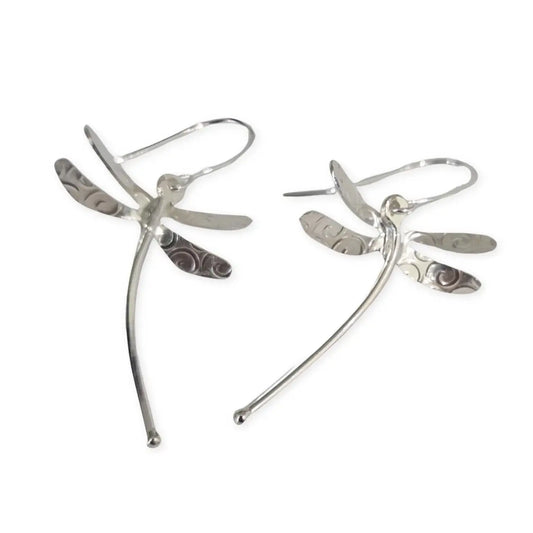 Silver Garden Designs Dragonfly Earrings 