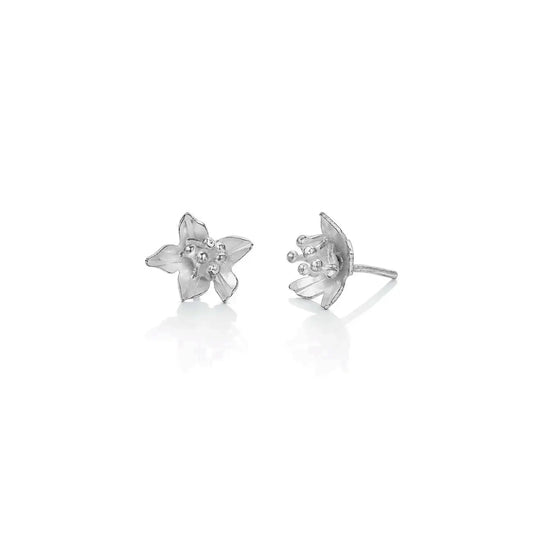 Silver Garden Designs Florida Orange Blossom Stud Earrings
