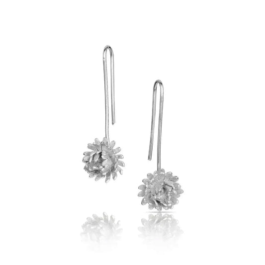 Silver Garden Designs Maryland Black Eyed Susan Drop Earrings 