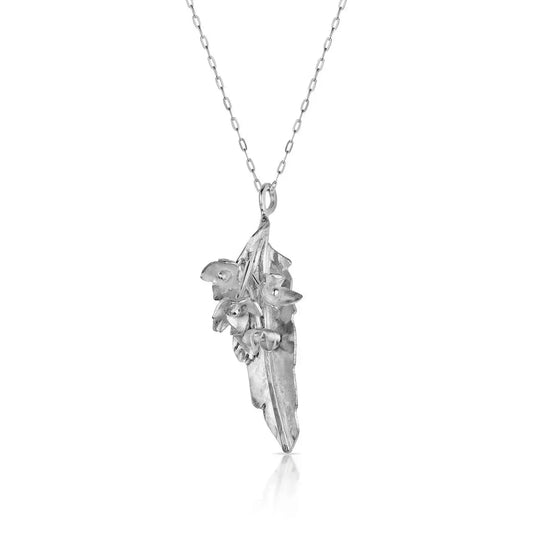 Silver Garden Designs New Hampshire Lilac Pendant Necklace