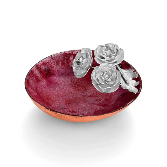 Three Rose Blossoms Little Luxuries Bowl Detail