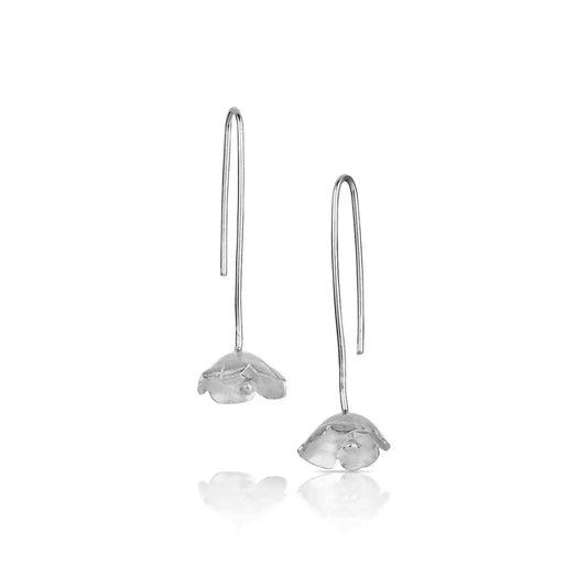 Silver Garden Designs South Carolina Yellow Jessamine Drop Earrings