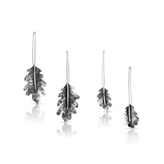 Oak Drop Earrings in Two Sizes