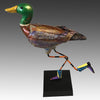 Mallard Duck Handmade Ceramic Bird Sculpture by Steven McGovney