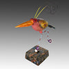 Small Common Grackle Handmade Ceramic Bird Sculpture by Steven McGovney