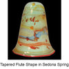 The Glass Forge Pendant Lghting Tapered Flute Shape in Sedona Spring