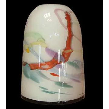 The Glass Forge Slim Bawb Shape Glass Pendant Lighting in Fiesta Color Way