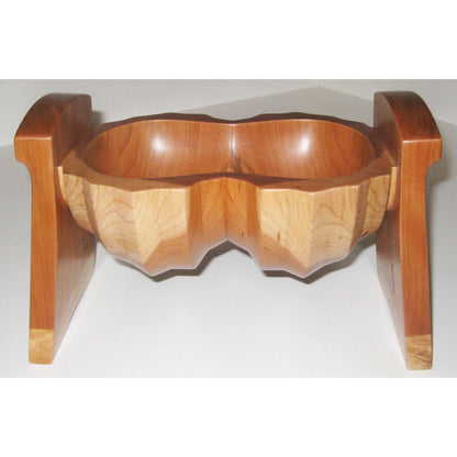Tom Perez Turned Cherry Seed Pod Vessel