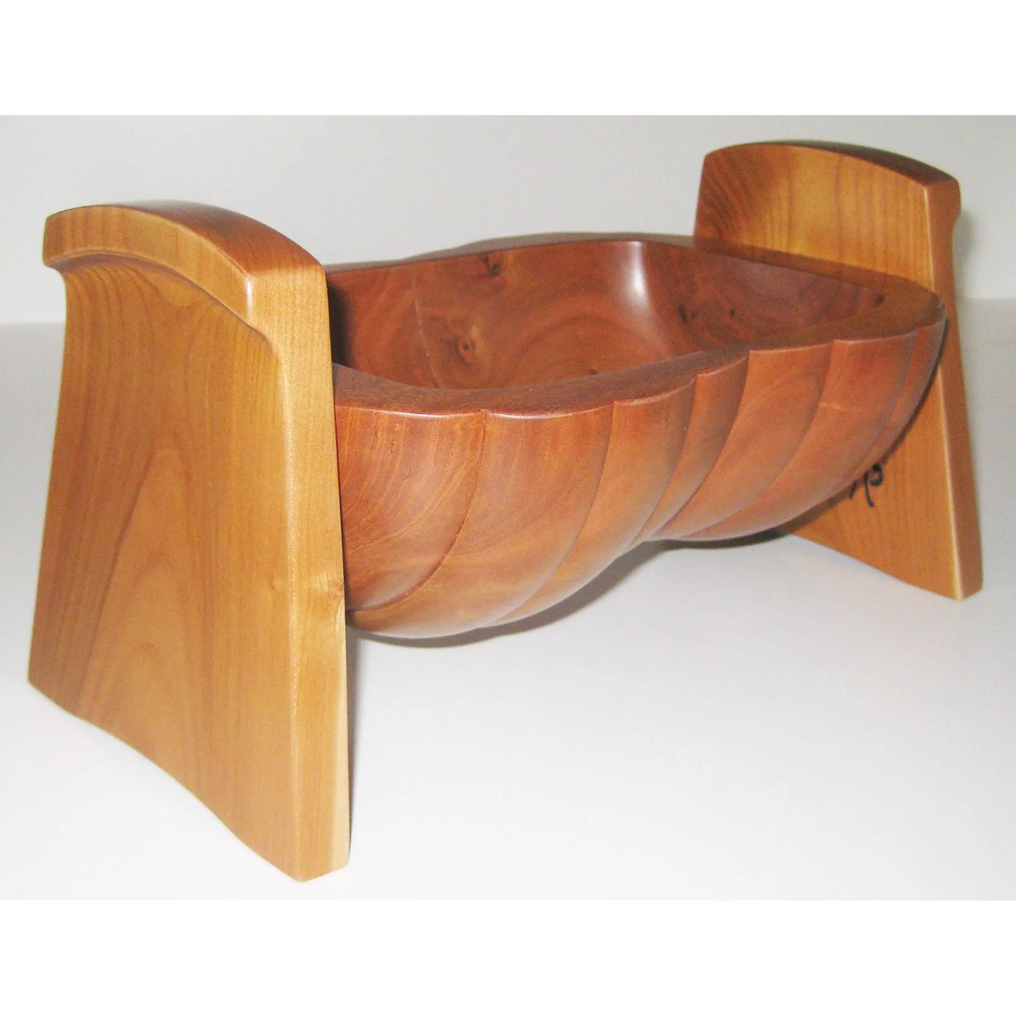 Turned End Grain Cherry Bud Wood Vessel