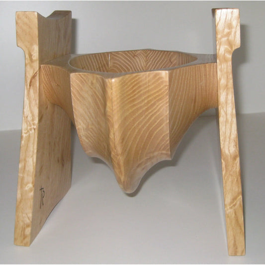 Tom Perez Turned Laminated Ash Shell Vessel 11