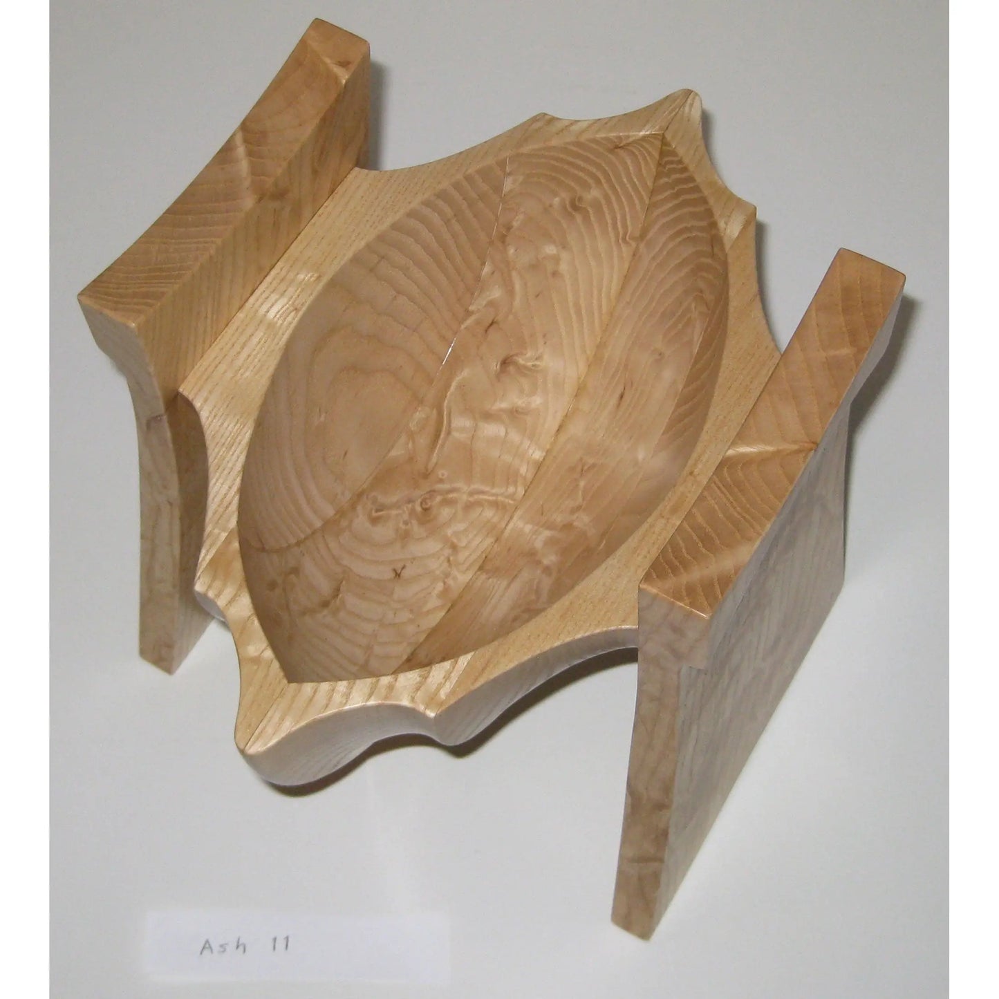Tom Perez Turned Laminated Ash Shell Vessel 11