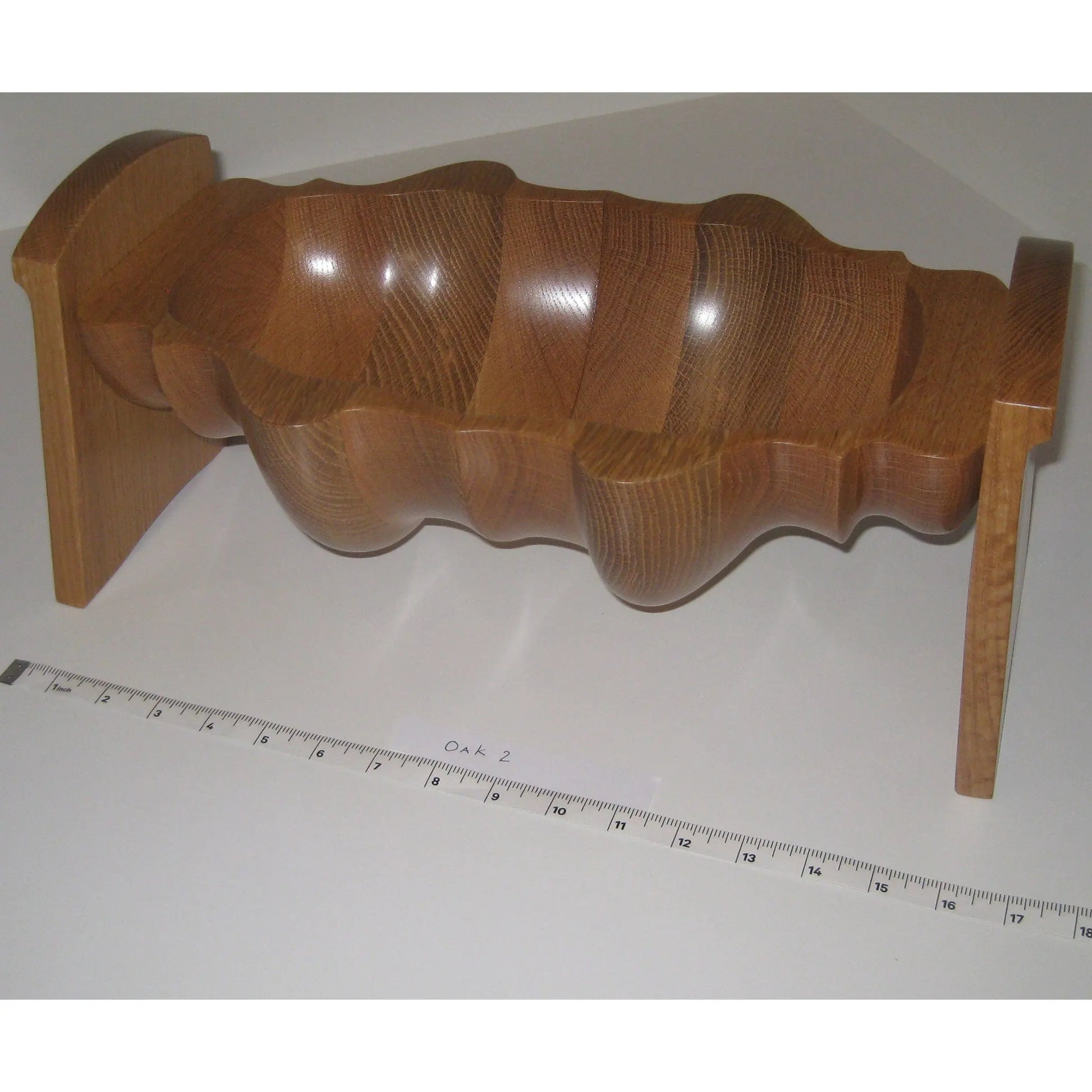 Tom Perez Turned Laminated Oak Seed Pod Vessels