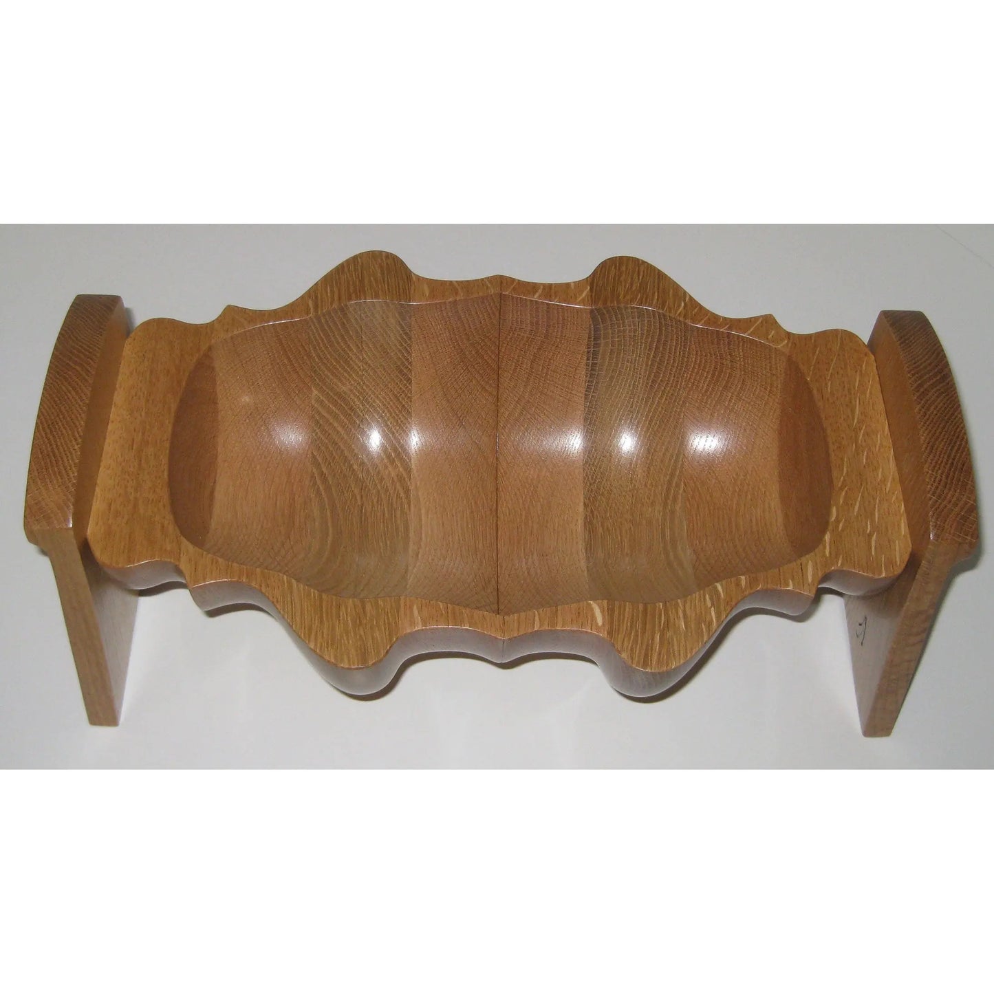 Tom Perez Turned Laminated Oak Seed Pod Vessels