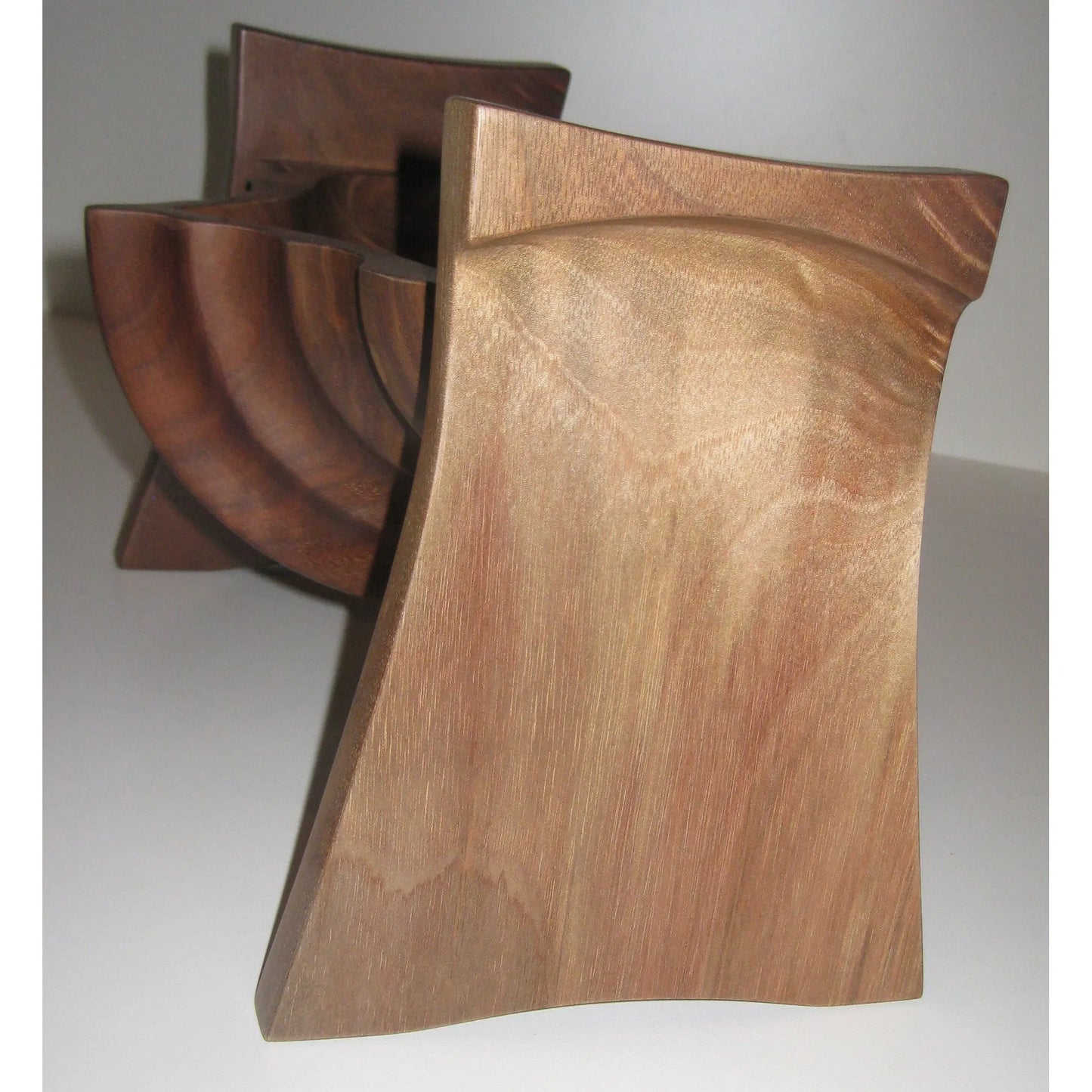 Tom Perez Turned Laminated Walnut Wood Shell Vessel