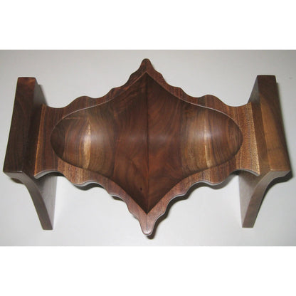 Tom Perez Turned Laminated Walnut Wood Shell Vessel