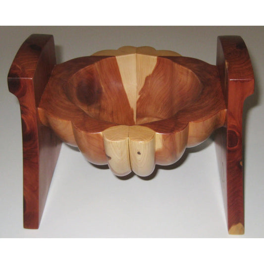 Tom Perez Turned Red Cedar Wood Bud Vessel