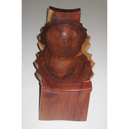 Tom Perez Red Cedar Seed Pod Turned Vessel 14 