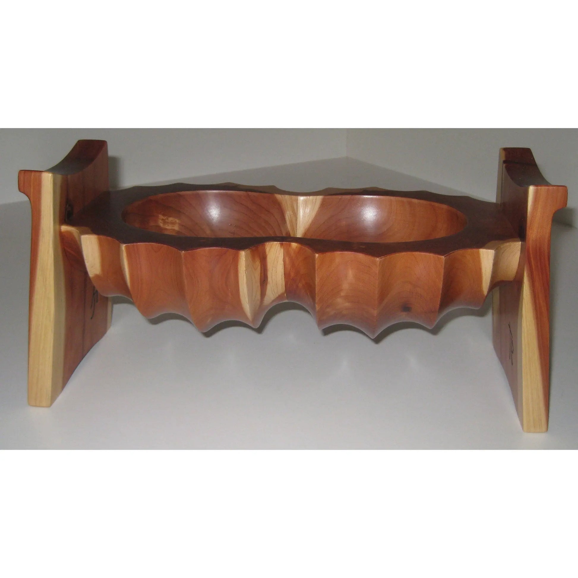 Tom Perez Red Cedar Seed Pod Turned Vessel 14 