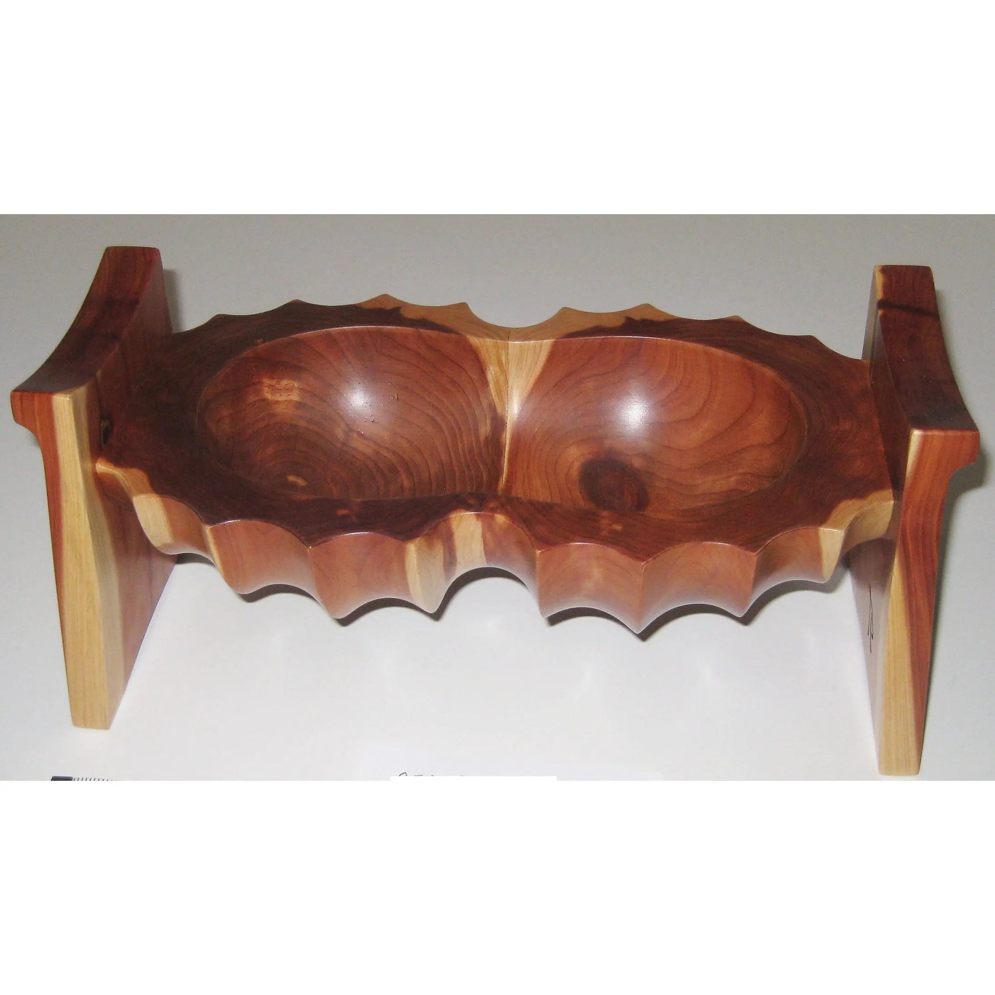 Tom Perez Red Cedar Seed Pod Turned Vessel 14 