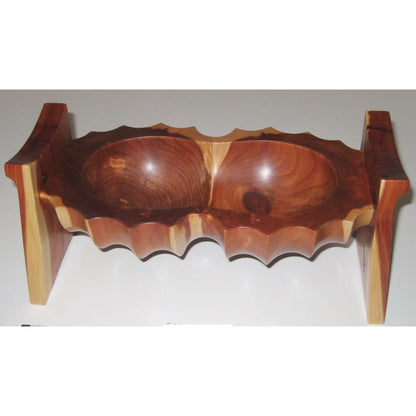 Tom Perez Red Cedar Seed Pod Turned Vessel 14 