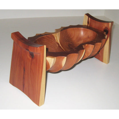 Tom Perez Red Cedar Seed Pod Turned Vessel 14 