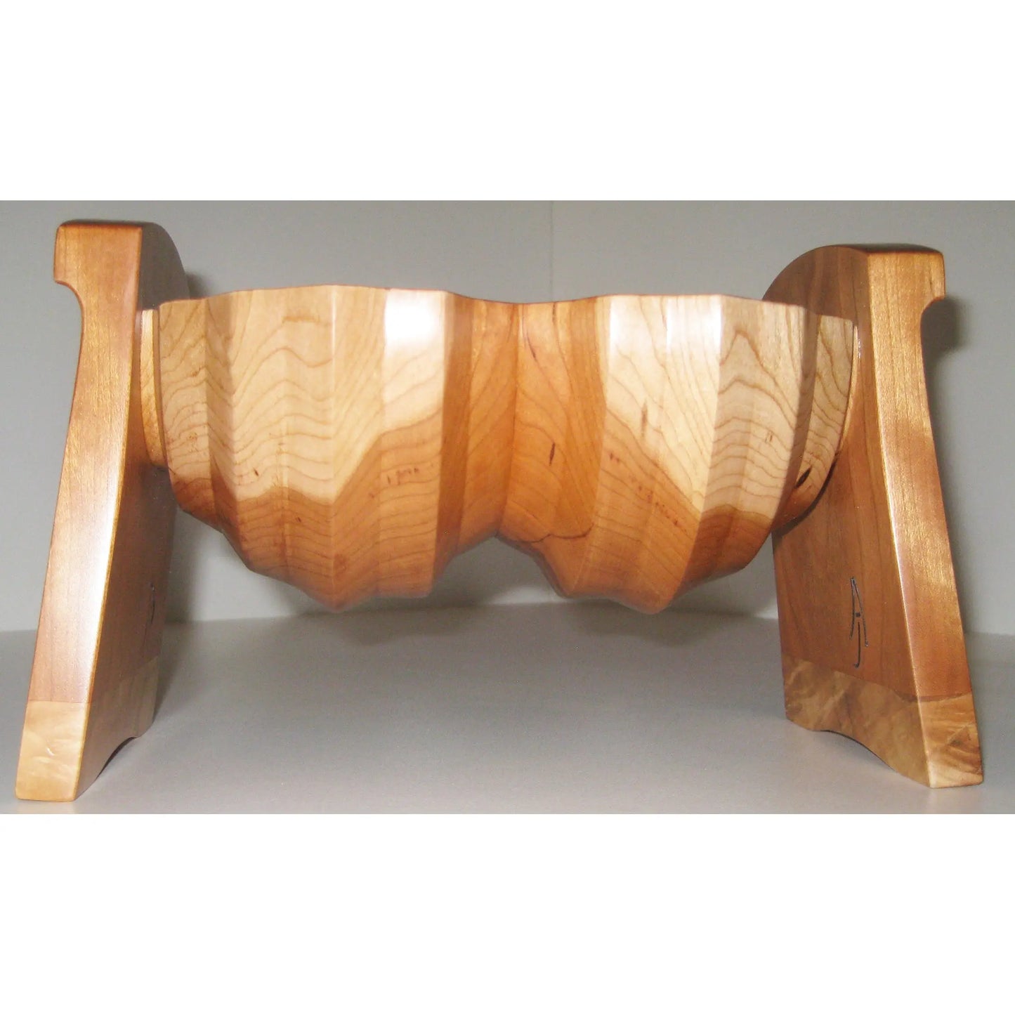 Tom Perez Turned Cherry Seed Pod Vessel