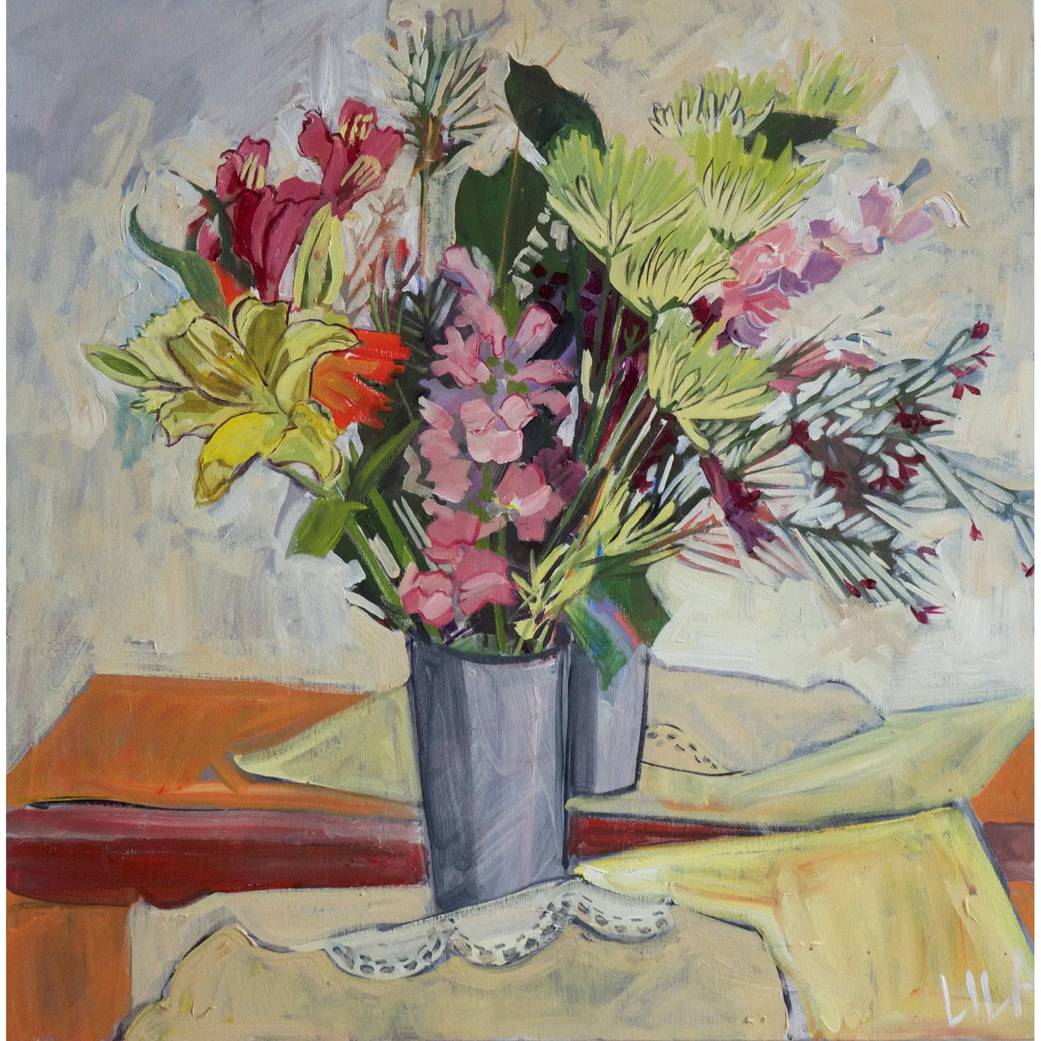 From Judy Floral Painting and Archival Giclee Prints