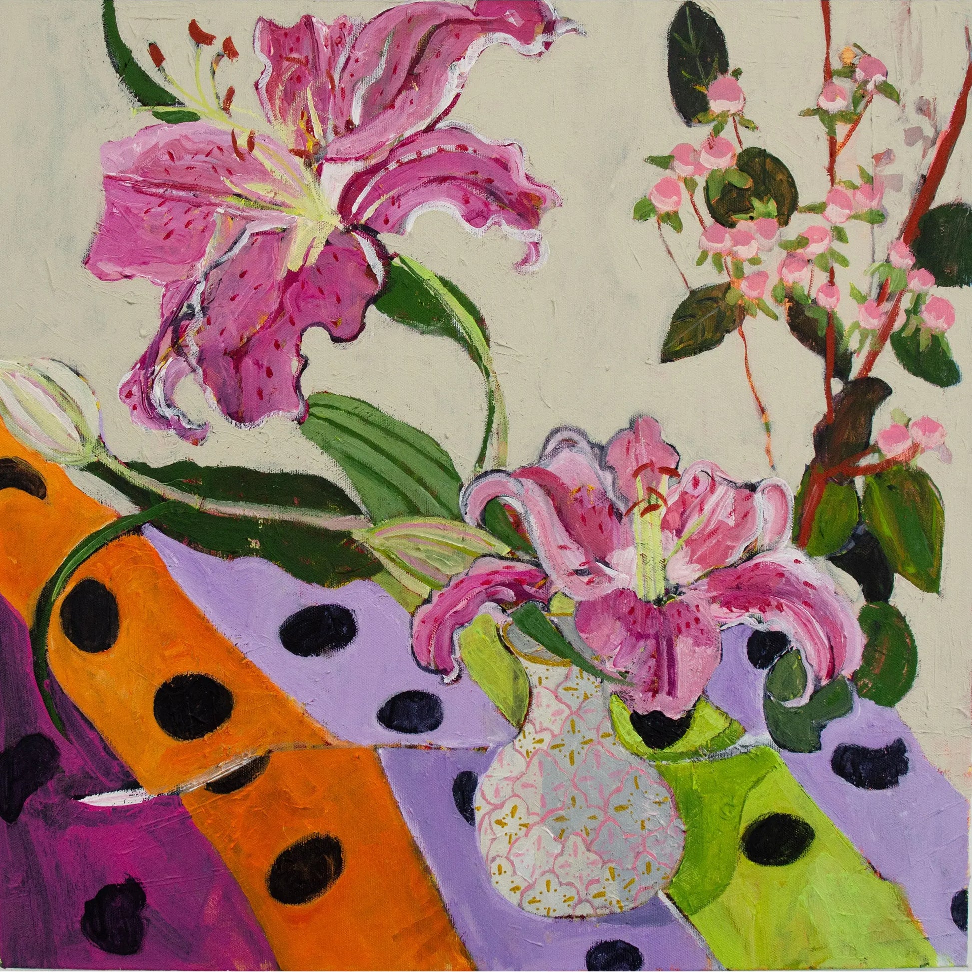 Polka Dots Painting and Giclee Prints