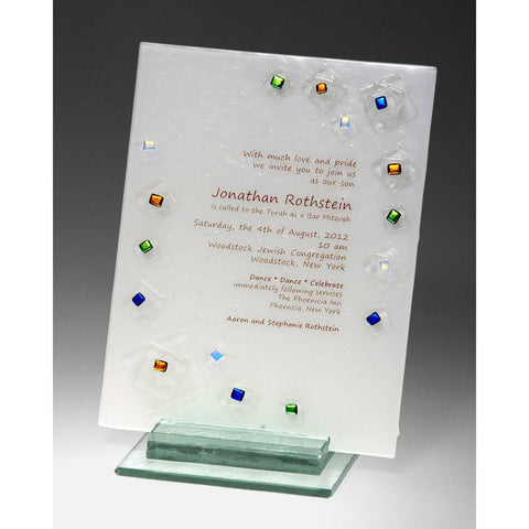 Beames Designs Invitation Piece Geo INV8, Artistic Artisan Designer Judaica