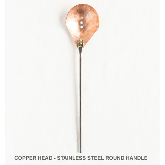 Beautifully Served by Jill Rikkers Strainer Spoon Hand Forged Artisanal Kitchen Tools