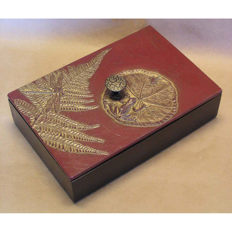 Blindspot Boxes by Deborah Childress Frog Pond Box 3 Artistic Artisan Boxes