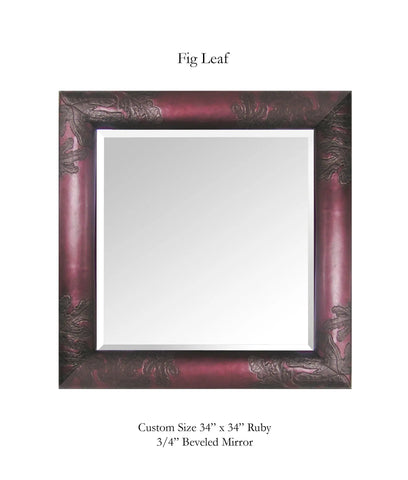 Deborah Childress Blindspot Mirrors Fig Leaf 2, Artistic Artisan Designer Mirrors