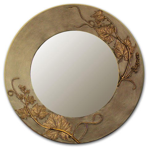 Grapevine Oval and Round Mirror, Blindspot Mirrors by Deborah Childress