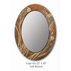 Blindspot Mirrors by Deborah Childress Cape Iris Mirror Shown in Soft Bronze Color Artistic Artisan Mirrors