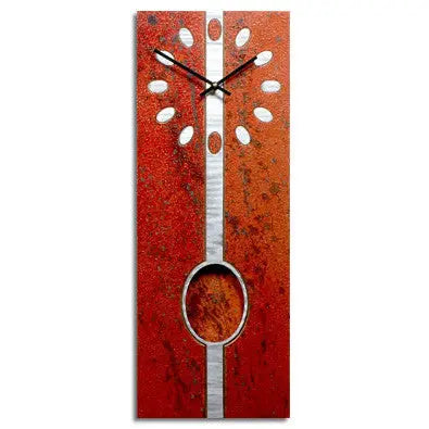 Bob Rickard Studio, Kronosworks Metal Gambol Pendulum Wall Clock, Artistic Artisan Designer Clocks
