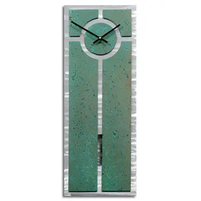 Bob Rickard Studio, Kronosworks Metal Meridian Pendulum Wall Clock, Artistic Artisan Designer Clocks