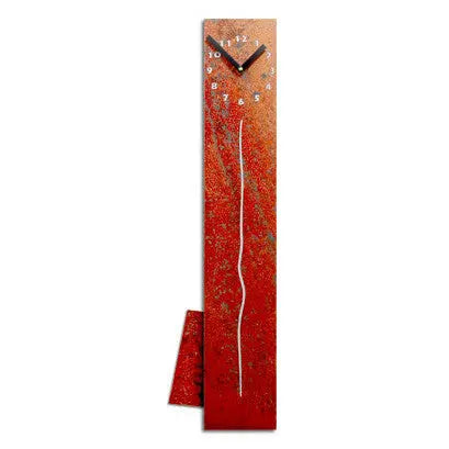 Bob Rickard Studio, Kronosworks Metal Spright Pendulum Wall Clock, Artistic Artisan Designer Clocks