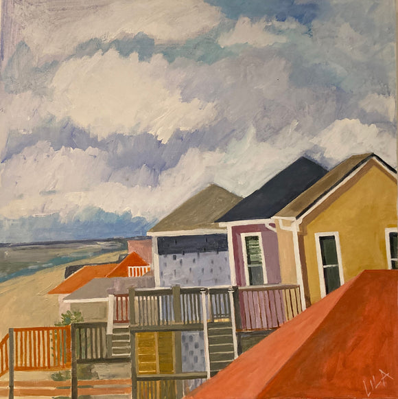 COVID Topsail Beach C-LB331 Painting by Lila Bacon 2 05-2020 30x30