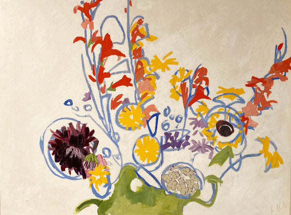 COVID Bouquet C-LB343 Painting by Lila Bacon 2 06-2020 30x40