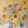 COVID Sunflowers and Others C-LB348 Flower Paintings by Lila Bacon 08-2020 36x36