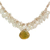 Calico Juno Designs Citrine and Pearl Necklace NK293 Artistic Artisan Designer Jewelry